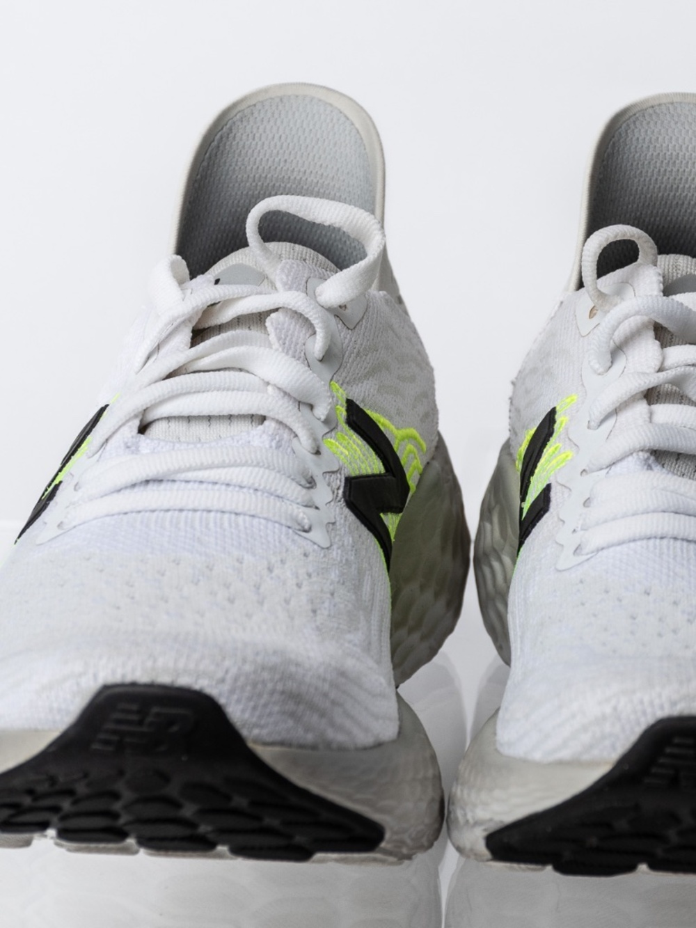 New balance with black N, highlighter background